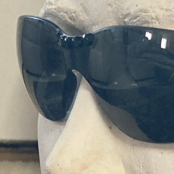 Dark Gray Sunglasses Black Swarovski Crystal Accents - Unique - Men or Women - Picture 11 of 14
